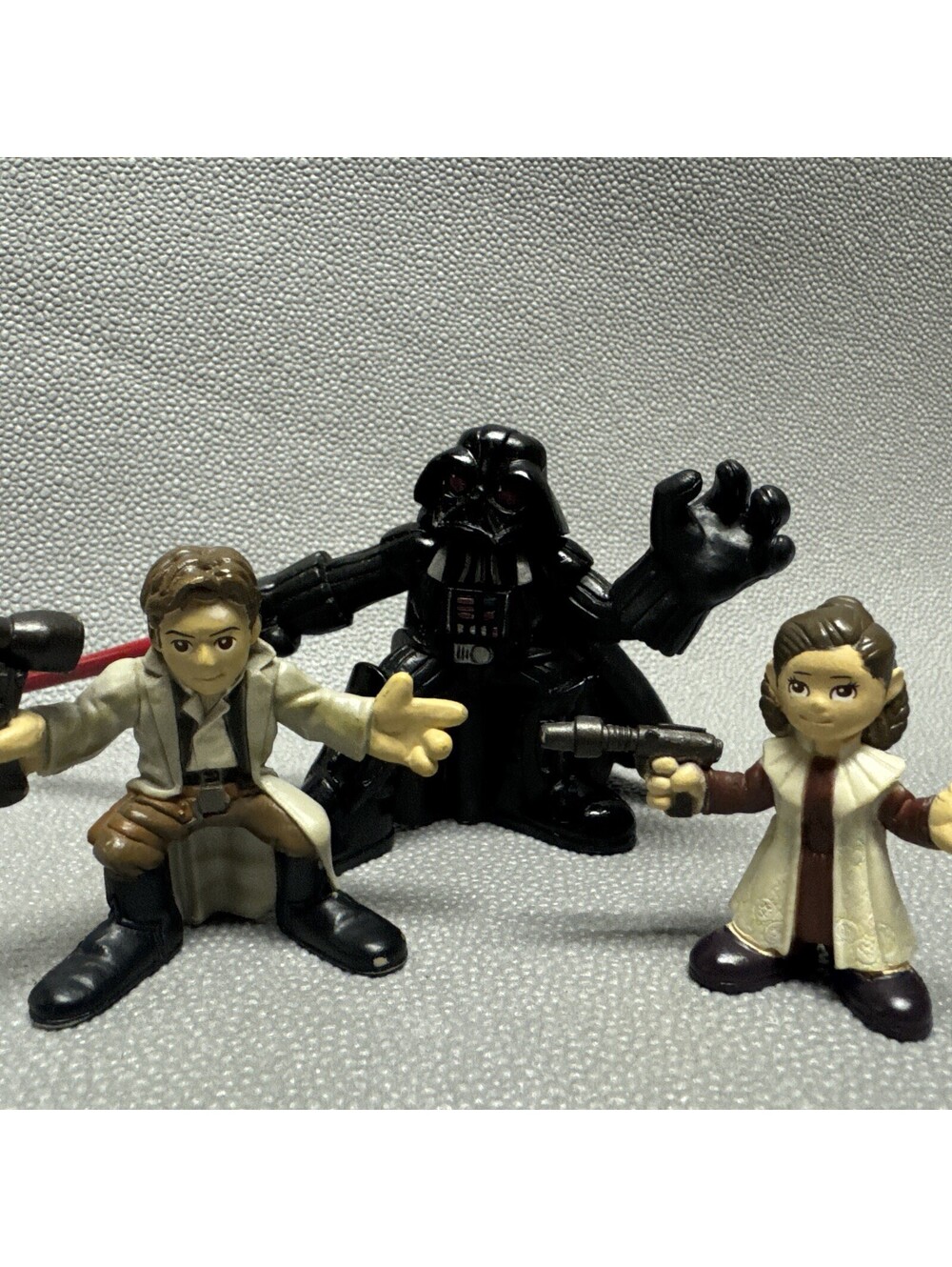 Playskool Galactic Heroes Has to Han Solo (Endor) Leia & Darth Vadar (Bespin)